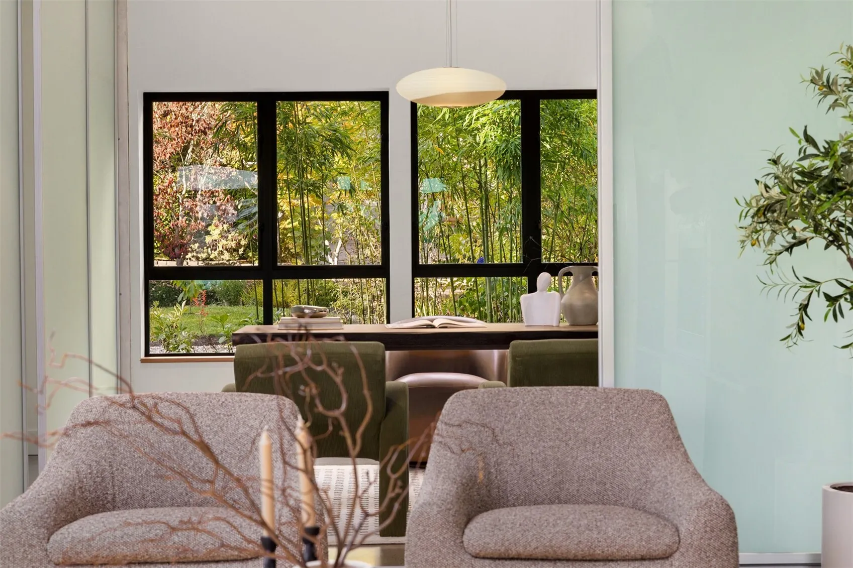 Greenery surrounds the entire home producing a privacy effect like no other.